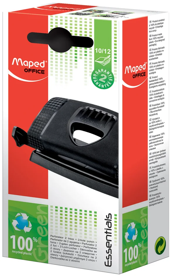 Maped Perforateur Essentials Green 10/12, noir - OEM 451211