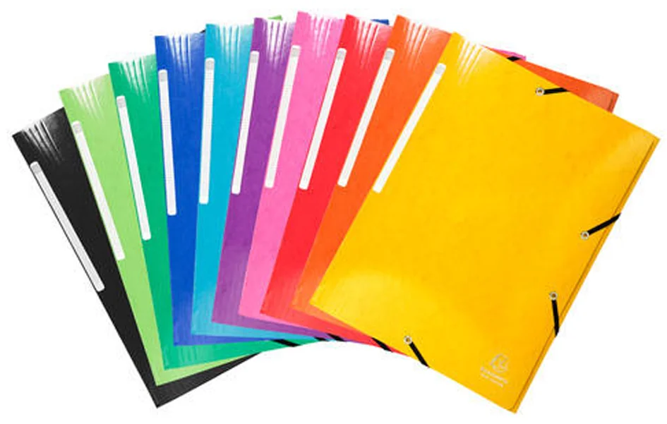 EXACOMPTA Chemise à élastique Iderama, A4, assorti - lot de 25 - OEM 55929E