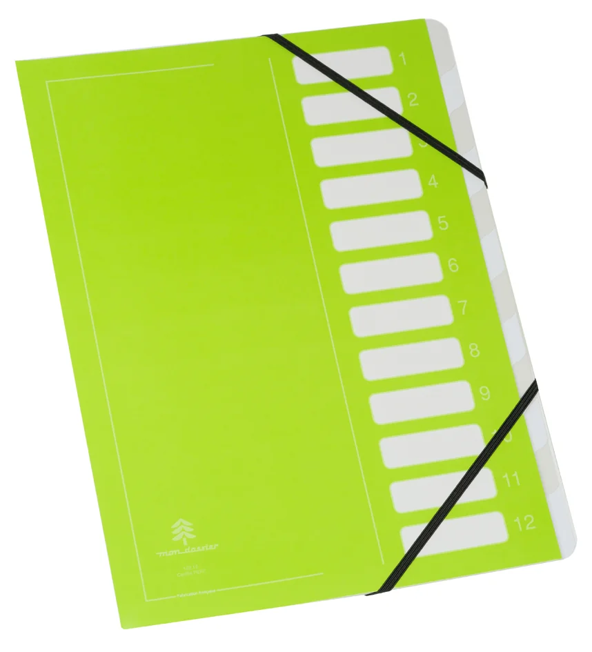 extendos Trieur série 122 'Flashy', 12 compartiments, vert - OEM 122.12 EL05