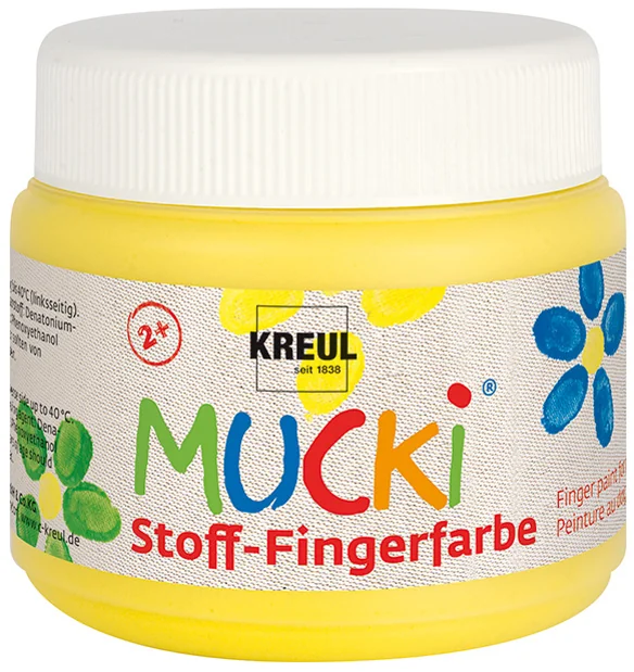 KREUL Gouache aux doigts textile 'MUCKI', 150 ml, rose - OEM 28109