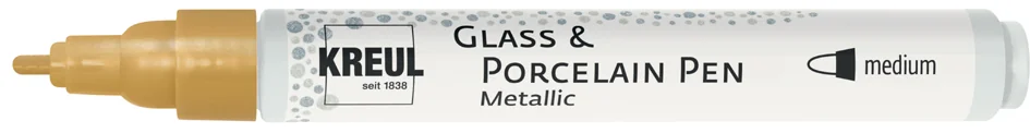 KREUL Glass & Porcelain Pen Metallic, argent - OEM 16416