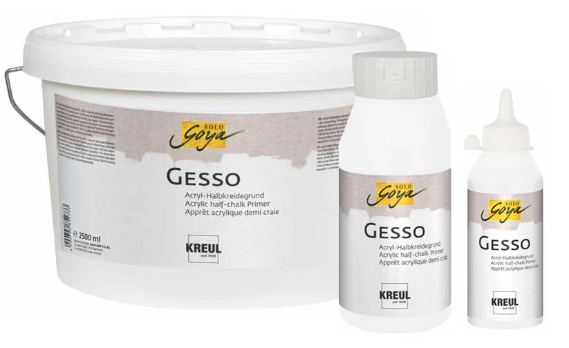 KREUL Apprêt acrylique SOLO Goya Gesso, blanc, 750 ml - OEM 85272