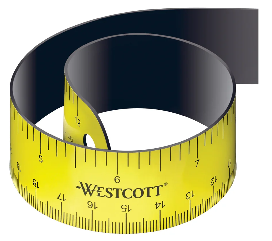 WESTCOTT Règle plate, longueur: 300 mm, flexible, magnétique - OEM E-15990 00