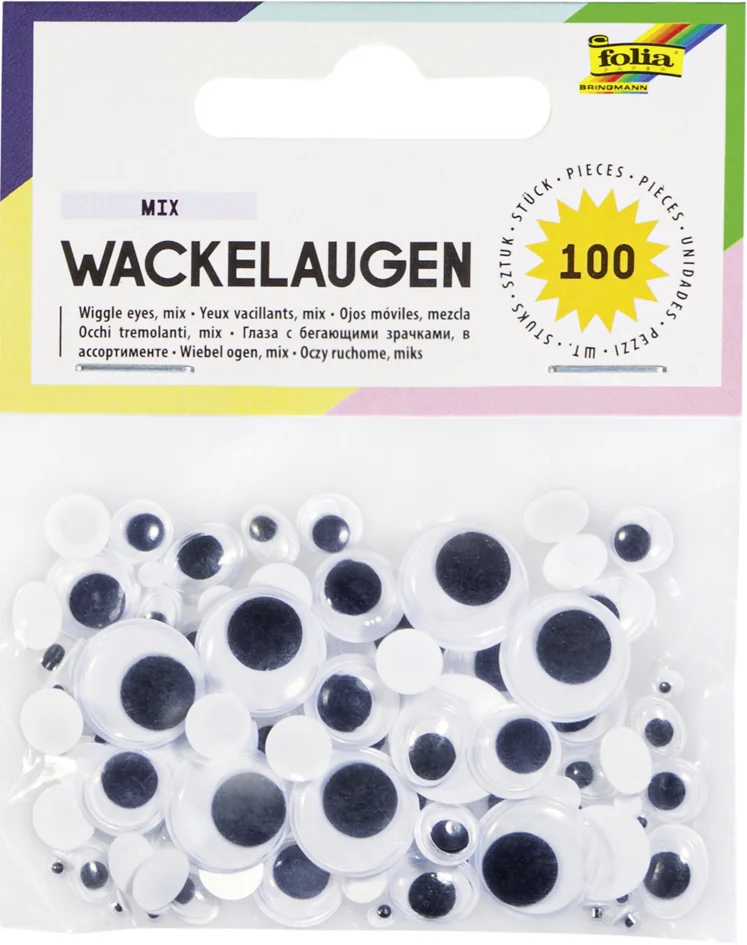 folia Yeux vacillants, non autocollants, tailles assorties - OEM 7509