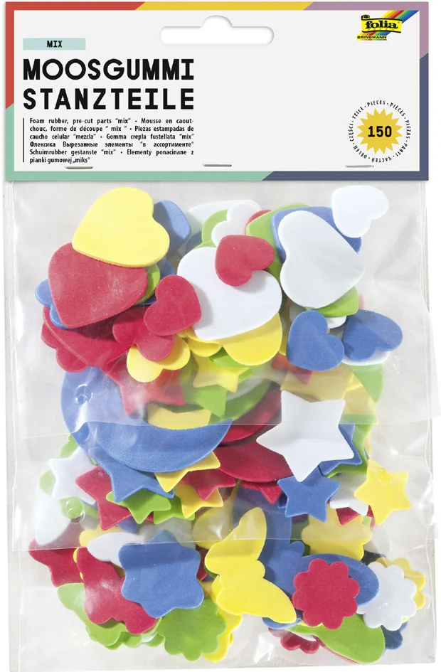 folia Pièces estampées caoutchouc mousse, 150 pièces assorti - OEM 231509