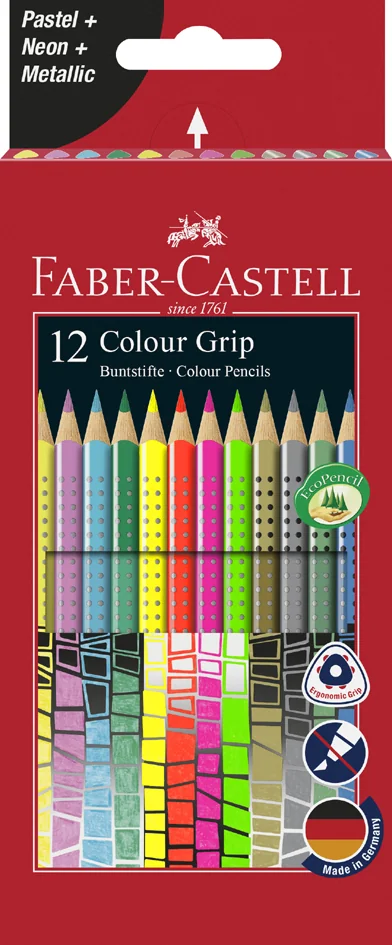 FABER-CASTELL Crayon de couleur triangulaire Colour GRIP - OEM 201569