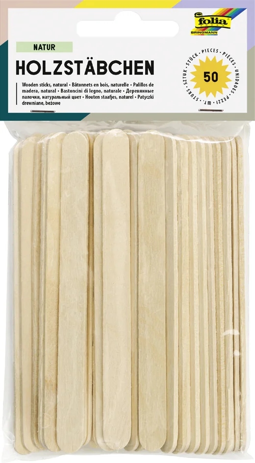 folia Bâtonnets en bois 'Pastel', longueur : 114 mm, pastel - OEM 2288