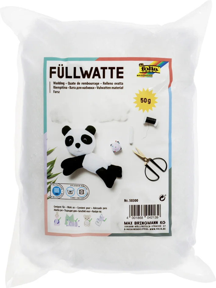 folia Ouate de bricolage et rembourrage, blanc, 50 g - OEM 50300