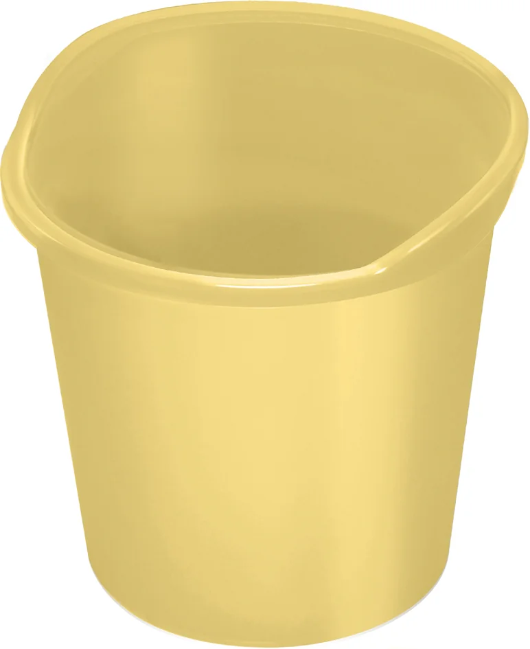 helit Corbeille à papier 'the joy', PP, 13 litres, jaune - OEM H2360417