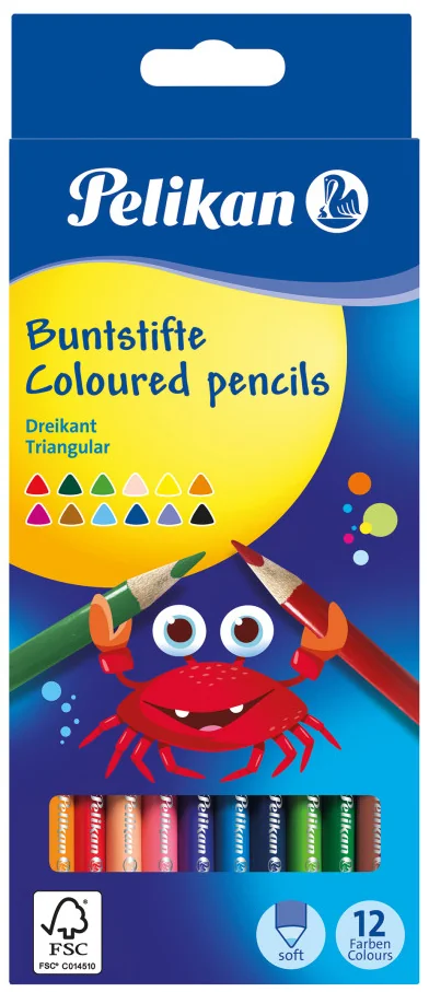 Pelikan Crayons de couleur triangulaires minces, étui en - OEM 100401582