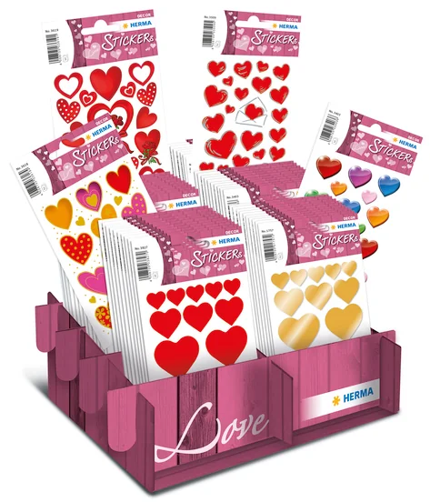 HERMA Sticker DECOR Love classique, dans un présentoir de - OEM 1756