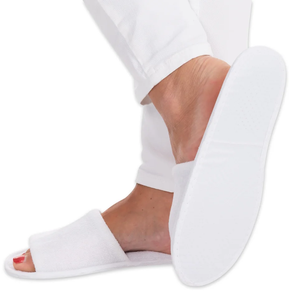 HYGOSTAR Chaussons jetables SAFETY, ouvert, blanc - lot de 10 - OEM 5552