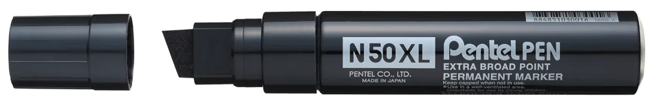 Pentel Marqueur permanent N50XL, pointe biseautée, bleu - OEM N50XL-C – Image 2