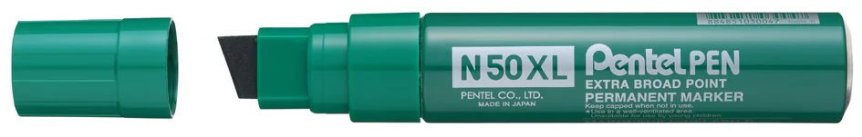 Pentel Marqueur permanent N50XL, pointe biseautée, bleu - OEM N50XL-C – Image 5