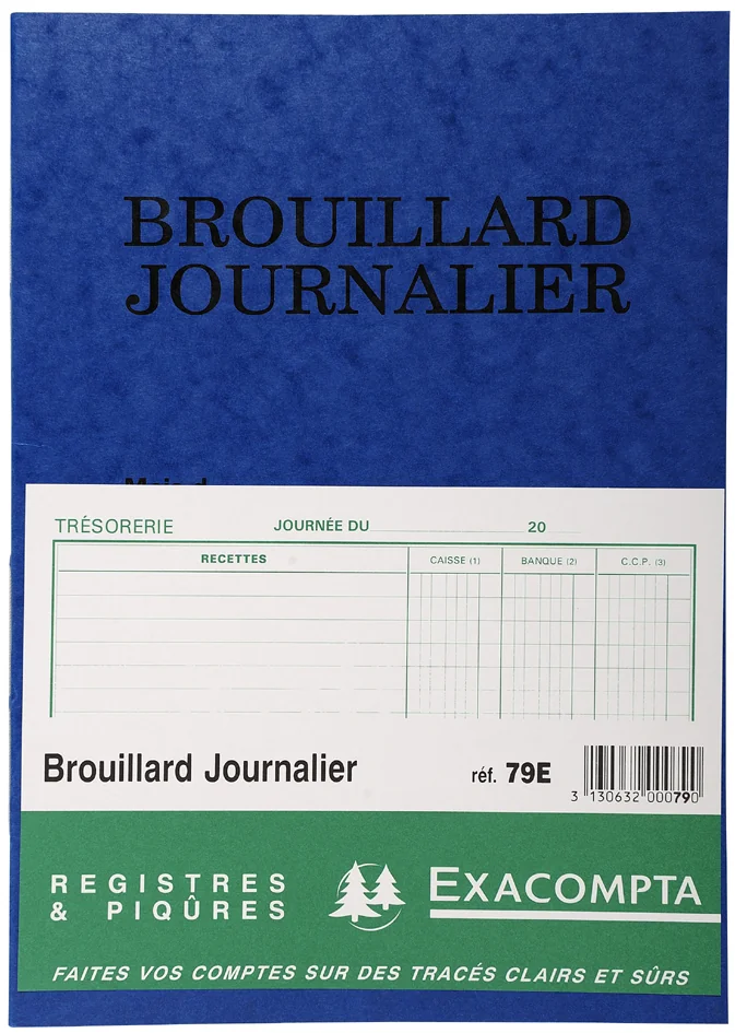 EXACOMPTA Piqûre 'Brouillard Journalier', 270 x 195 mm - OEM 79E