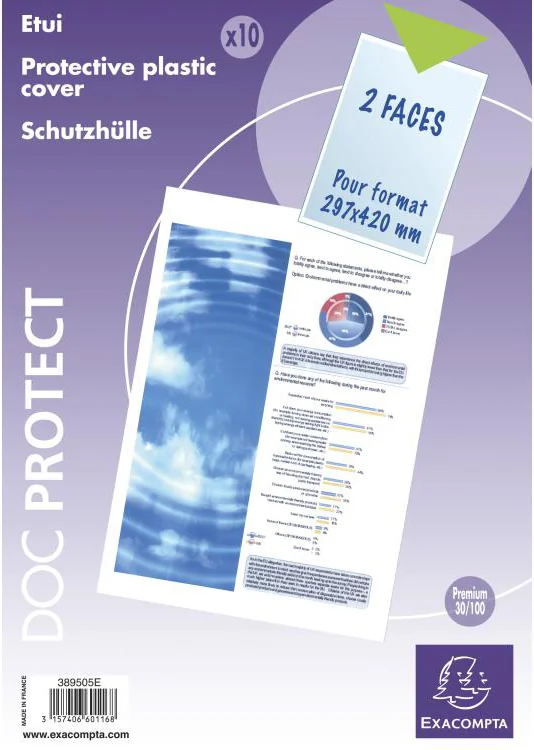 EXACOMPTA Etui de protection Doc Protect, A6, PVC - OEM 5397SE