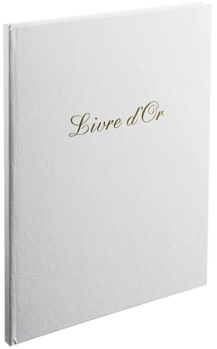 EXACOMPTA Livre d'Or Balacron, 270 x 220 mm, blanc - OEM 4982E