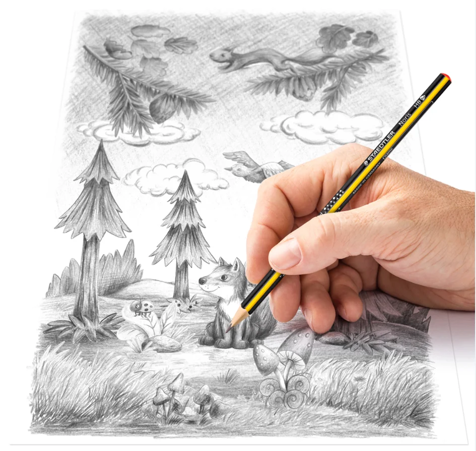 STAEDTLER Crayon graphite Noris, degré de dureté: HB - OEM 183-HB