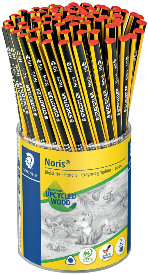 STAEDTLER Crayon graphite Noris, degré dureté: HB, pot de 72 - OEM 183-HBKP72