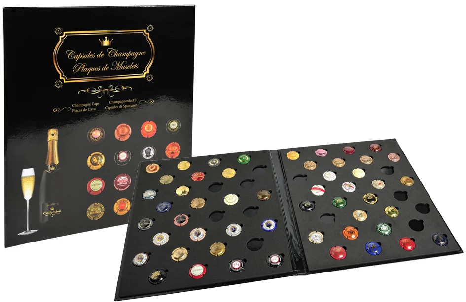 EXACOMPTA Album pour capsules de champagne, noir - OEM 96110E