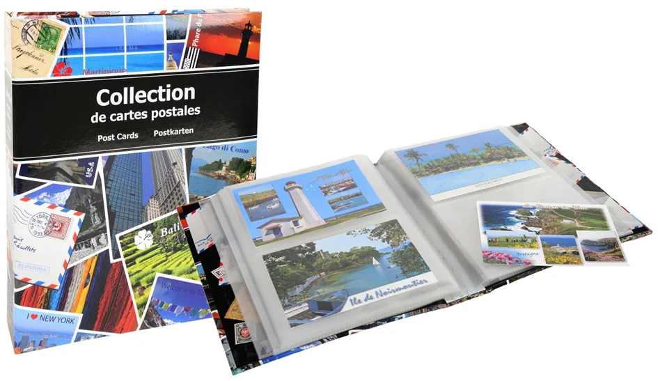 EXACOMPTA Album pour 200 cartes postales, 200 x 255 mm - OEM 96115E