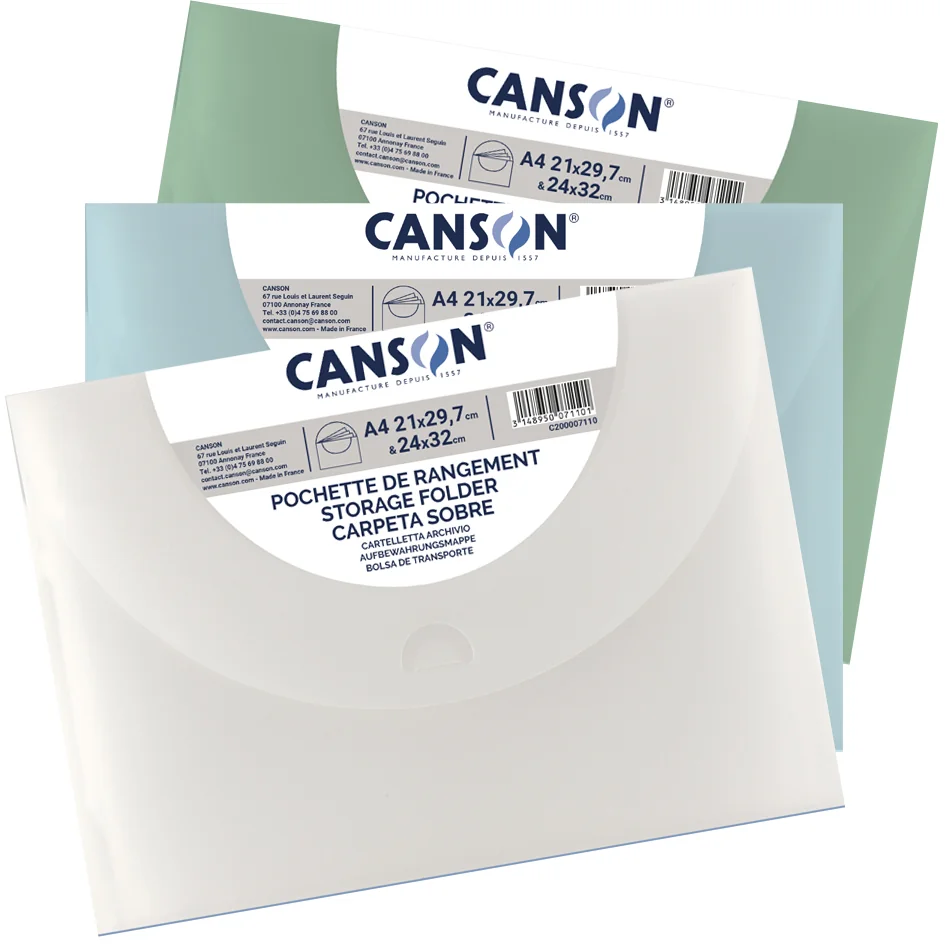 CANSON Pochette de rangement à dessin, 370 x 470 mm - lot de 10 - OEM C200007113