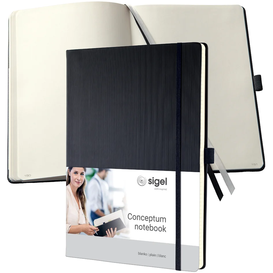 sigel Carnet de notes Conceptum, A4, ligné, beige - OEM CO641