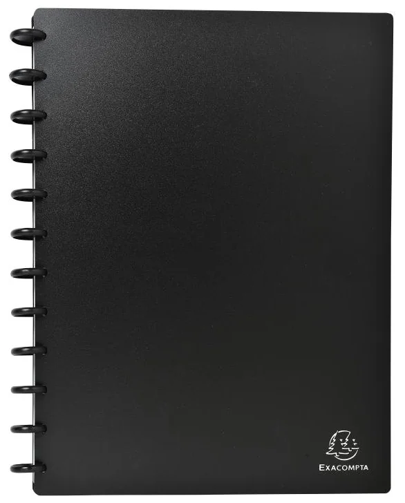 EXACOMPTA Porte-cartes de visites amovible à anneaux, A4 - OEM 75251E