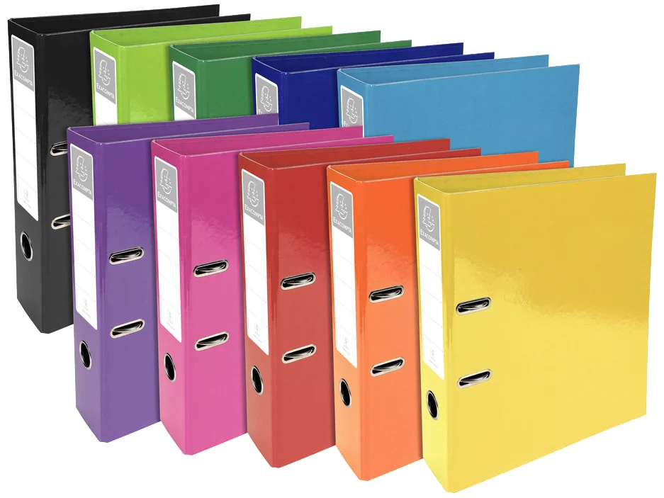 EXACOMPTA Classeur Iderama Prem'Touch, A4, 70 mm, vert anis - lot de 10 - OEM 53623E
