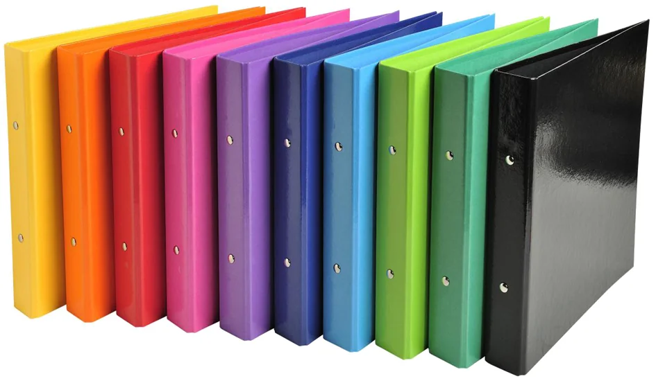 EXACOMPTA Classeur à anneaux Iderama, 2 anneaux, A5, assorti - lot de 10 - OEM 51029E