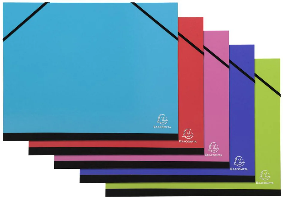 EXACOMPTA Carton à dessin Iderama, 320 x 450 mm, assorti - lot de 5 - OEM 25729E