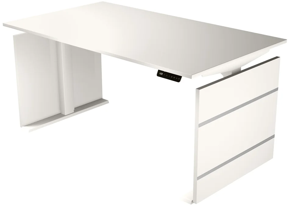 kerkmann Bureau assis-debout avec panneau Move 3, blanc - OEM 10383610