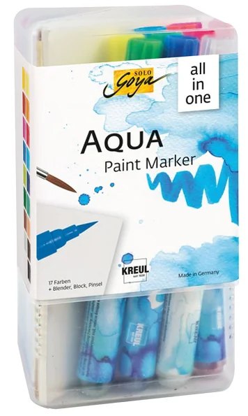 KREUL Stylo pinceau Aqua Paint SOLO Goya, Powerpack XXL - OEM 18195