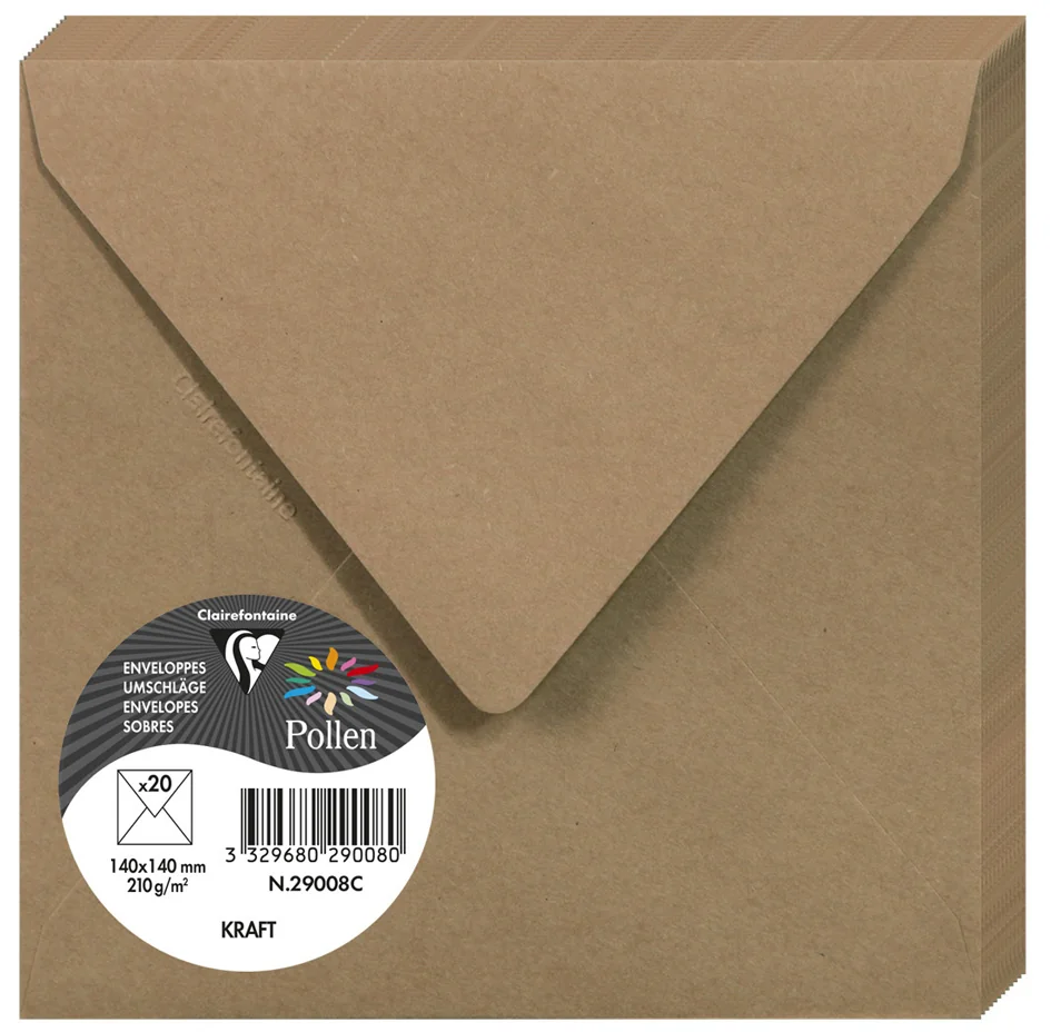 Pollen by Clairefontaine Enveloppe kraft, 75 x 100 mm - OEM 29000C