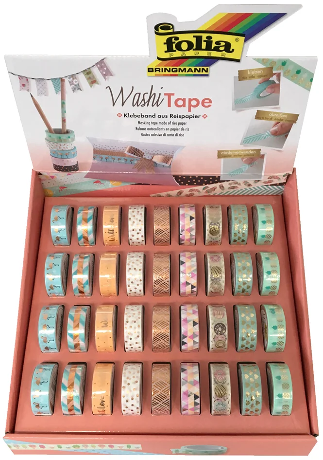 folia Ruban autocollant Washi-Tape HOTFOIL, en présentoir - OEM 260039