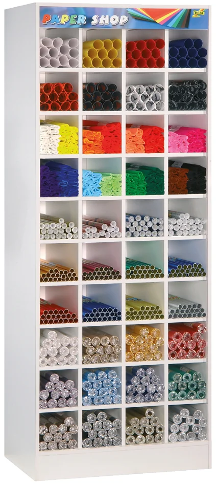 folia Présentoir PaperShop pour rouleaux, 40 compartiments - OEM 88