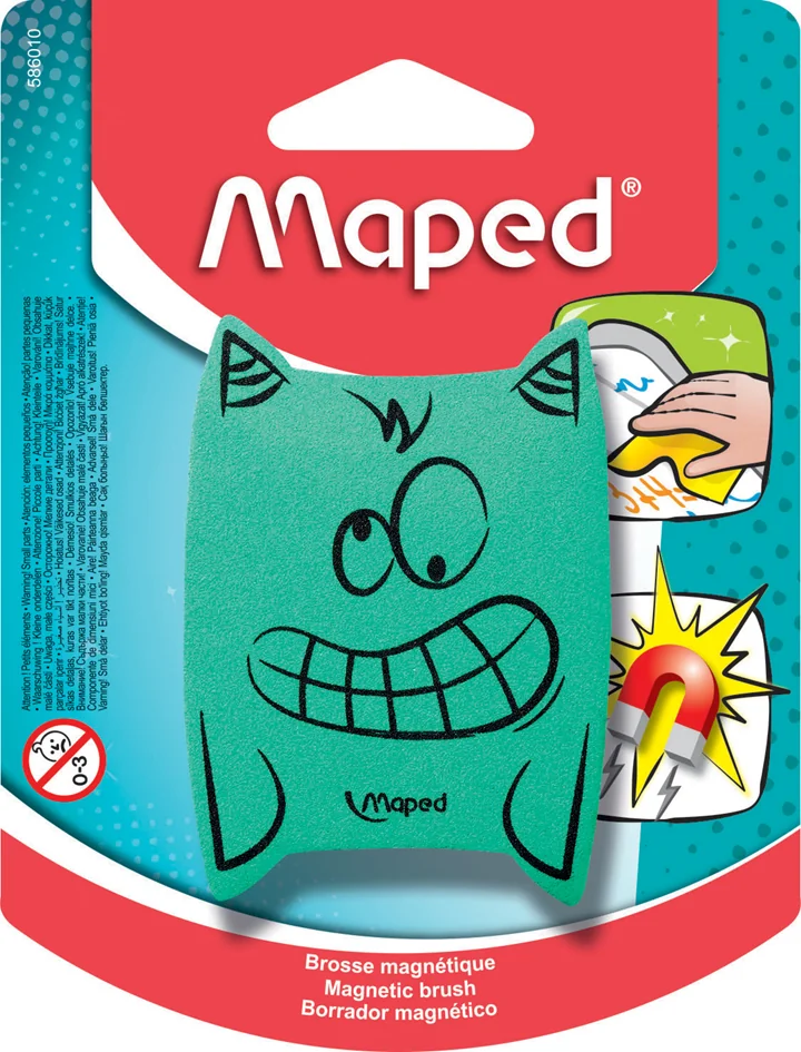 Maped Eponge pour tableau 'Monstre', magnétique, couleurs - OEM 586010