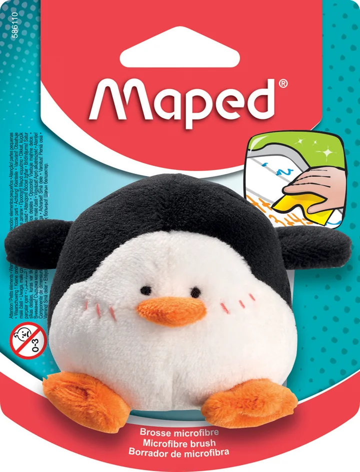 Maped Eponge pour tableau peluche 'Pinguin', noir/blanc - OEM 586110