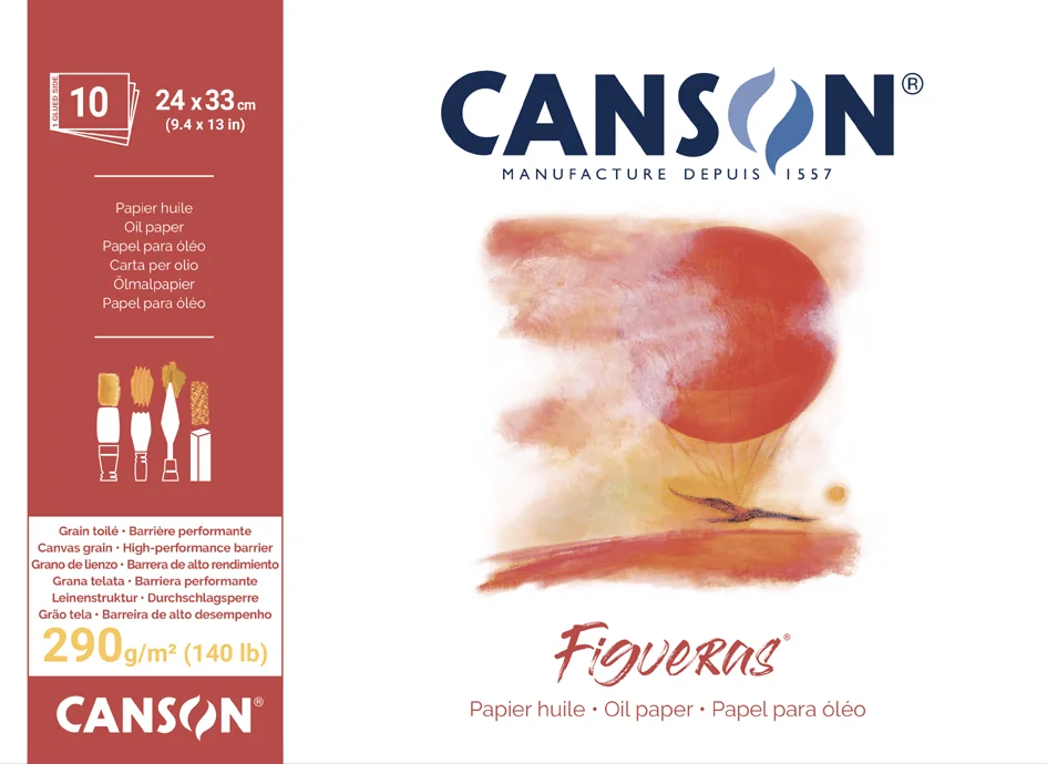 CANSON Bloc papier dessin 'Figueras', 330 x 240 mm, 290 g/m2 - OEM C200857221