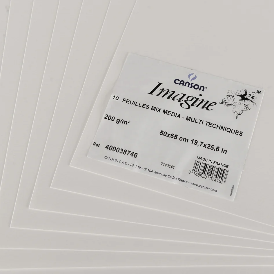 CANSON Papier à dessin Imagine, 500 x 650 mm, 200 g/m2 - OEM C400038746