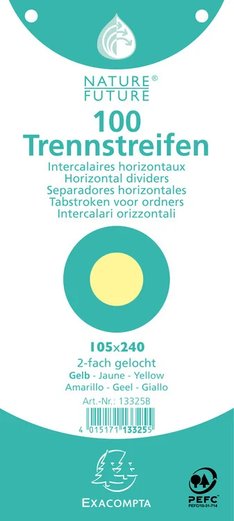 EXACOMPTA Intercalaires Premium, 105 x 240 mm, chamois - OEM 13375B