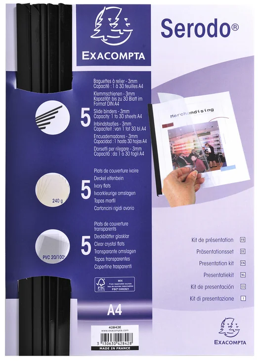 EXACOMPTA Kit de présentation Serodo, format A4 - OEM 42842E