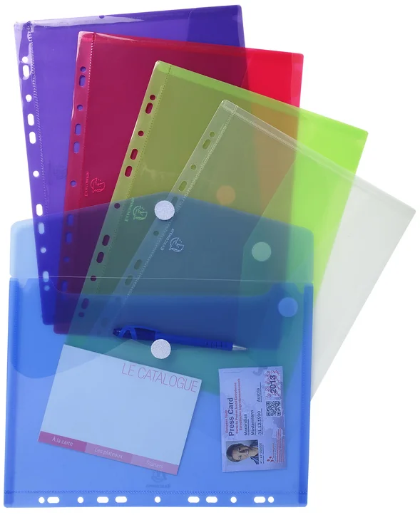 EXACOMPTA Pochette document perforée, A4, PP, transparent - OEM 57381E