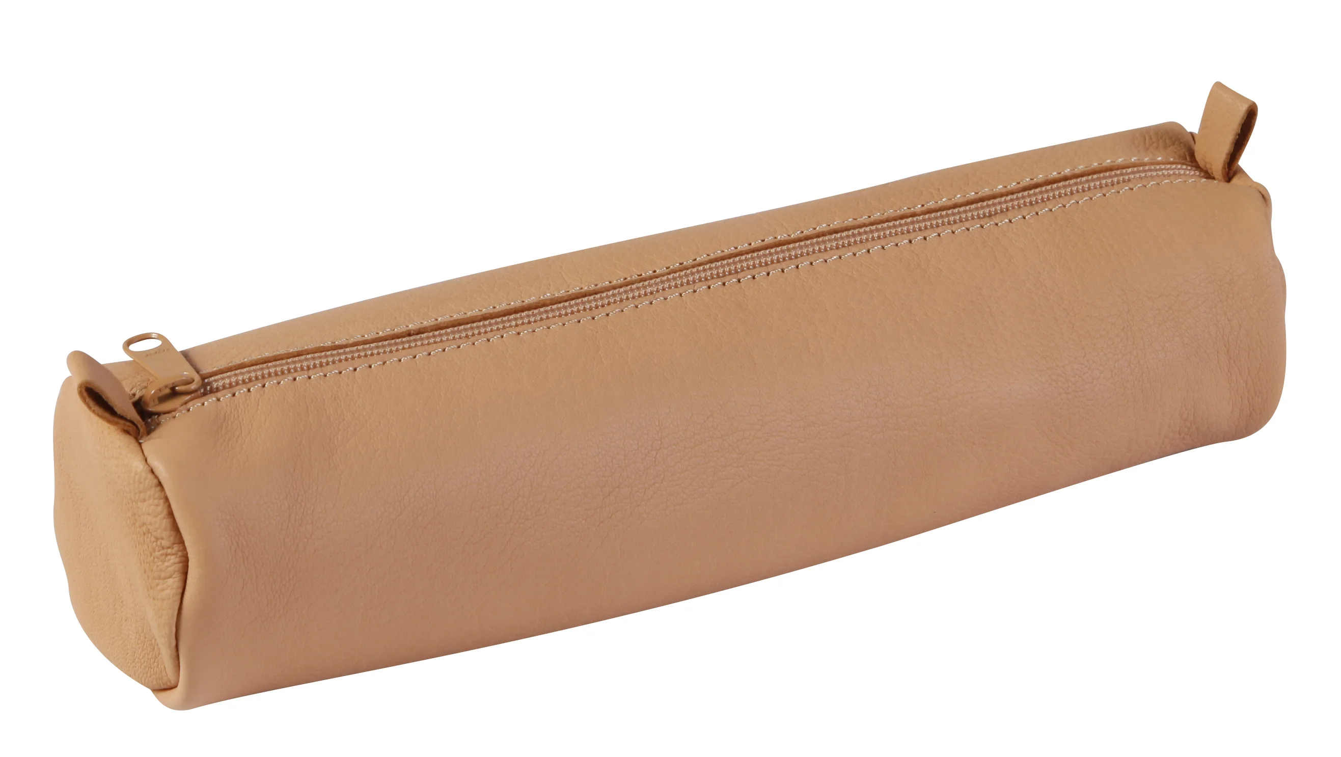 Clairefontaine Trousse petite ronde, cuir naturel - OEM 8303C