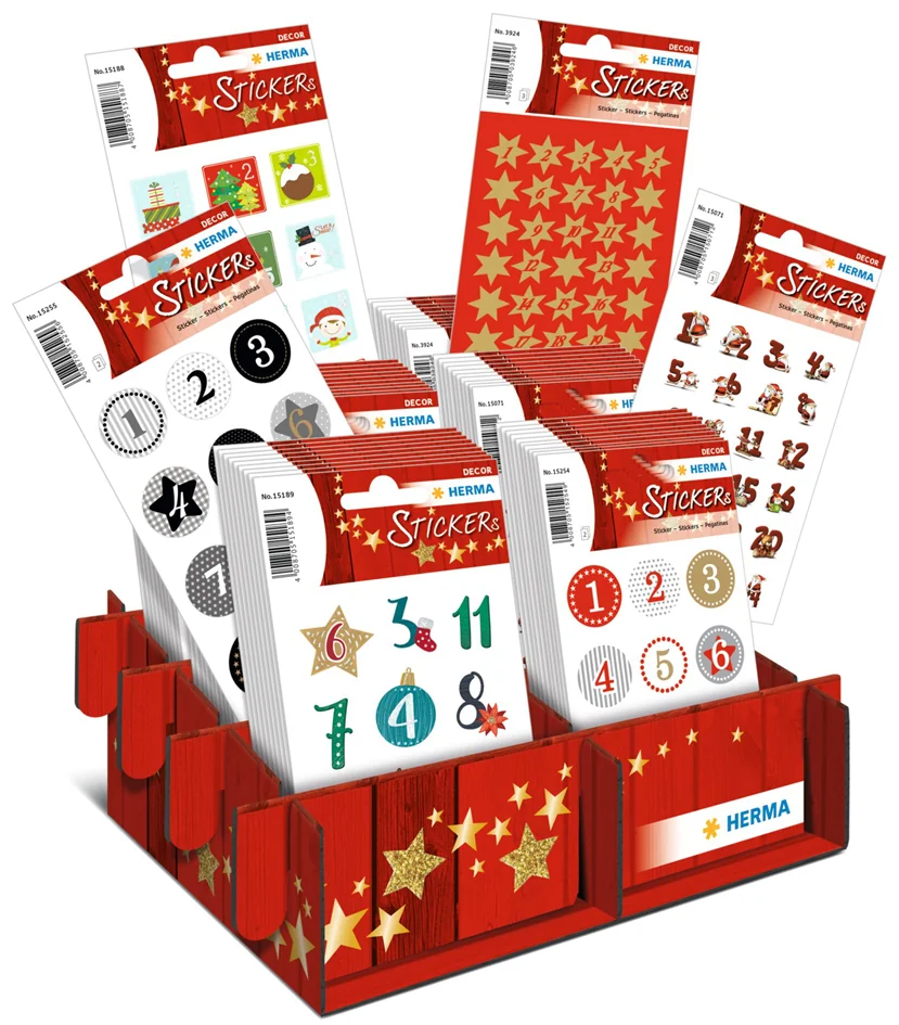 HERMA Sticker de Noël DECOR 'Calendrier de l'Avent' - OEM 15252