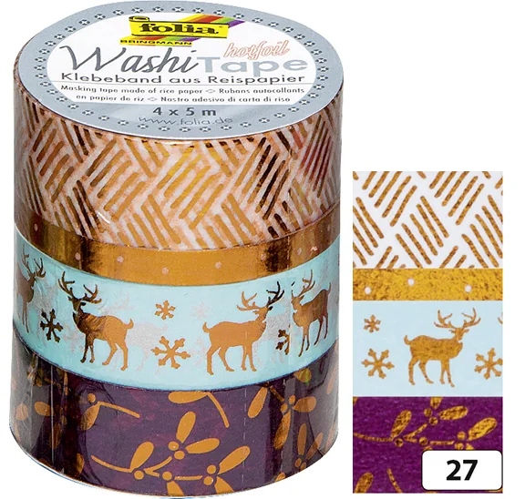 folia Rubans autocollants Noël Washi-Tape HOTFOIL CUIVRE II - OEM 26427