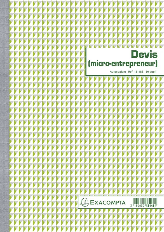 EXACOMPTA Manifold 'Devis micro entrepreneur', 297 x 210 mm - OEM 13148E