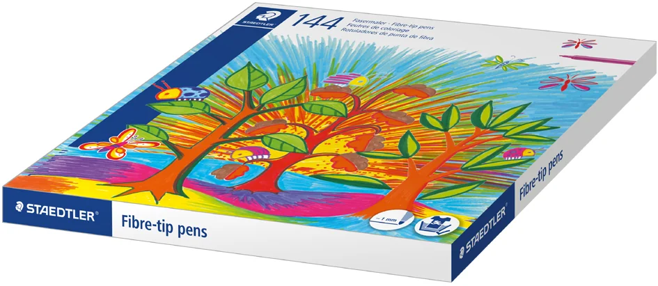 STAEDTLER Feutre de coloriage Noris, boîte de 144 - OEM 325 C144