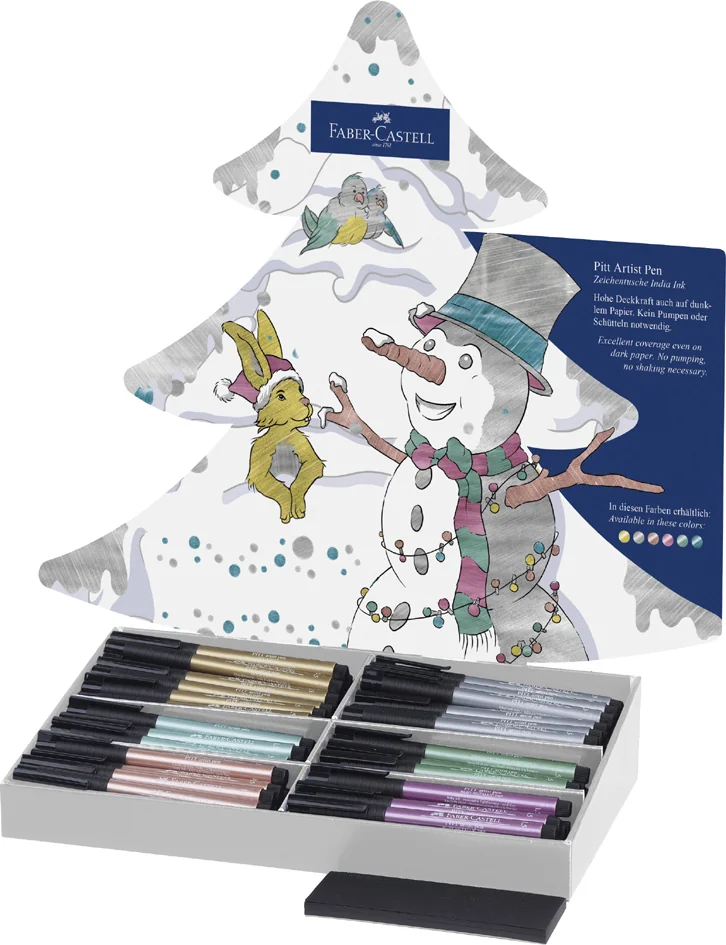 FABER-CASTELL Feutre PITT artist pen, présentoir de 90 - OEM 267112