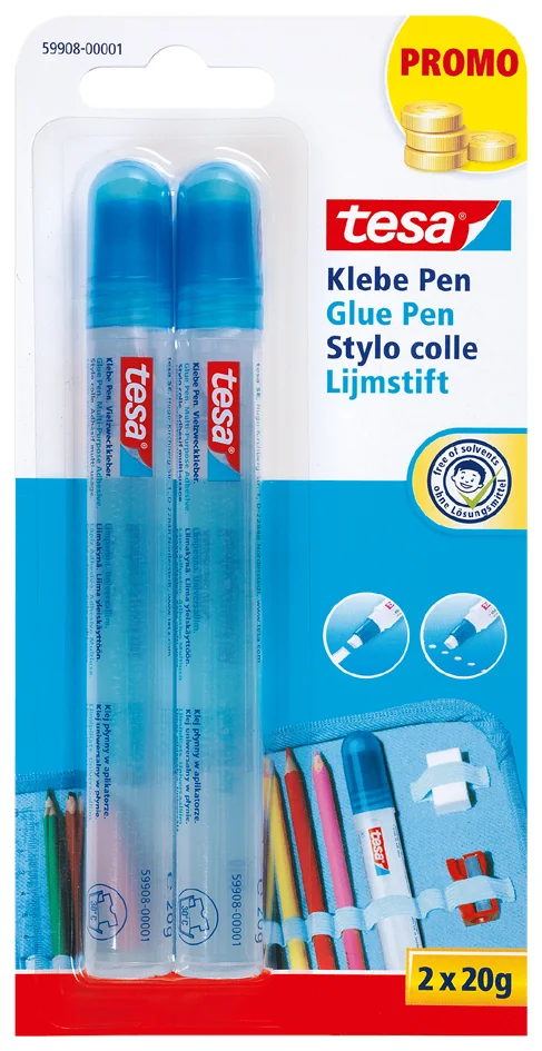 tesa Stylo de colle 'Glue Pen', sans solvant, 2 x 20 g - OEM 59908-00001-05